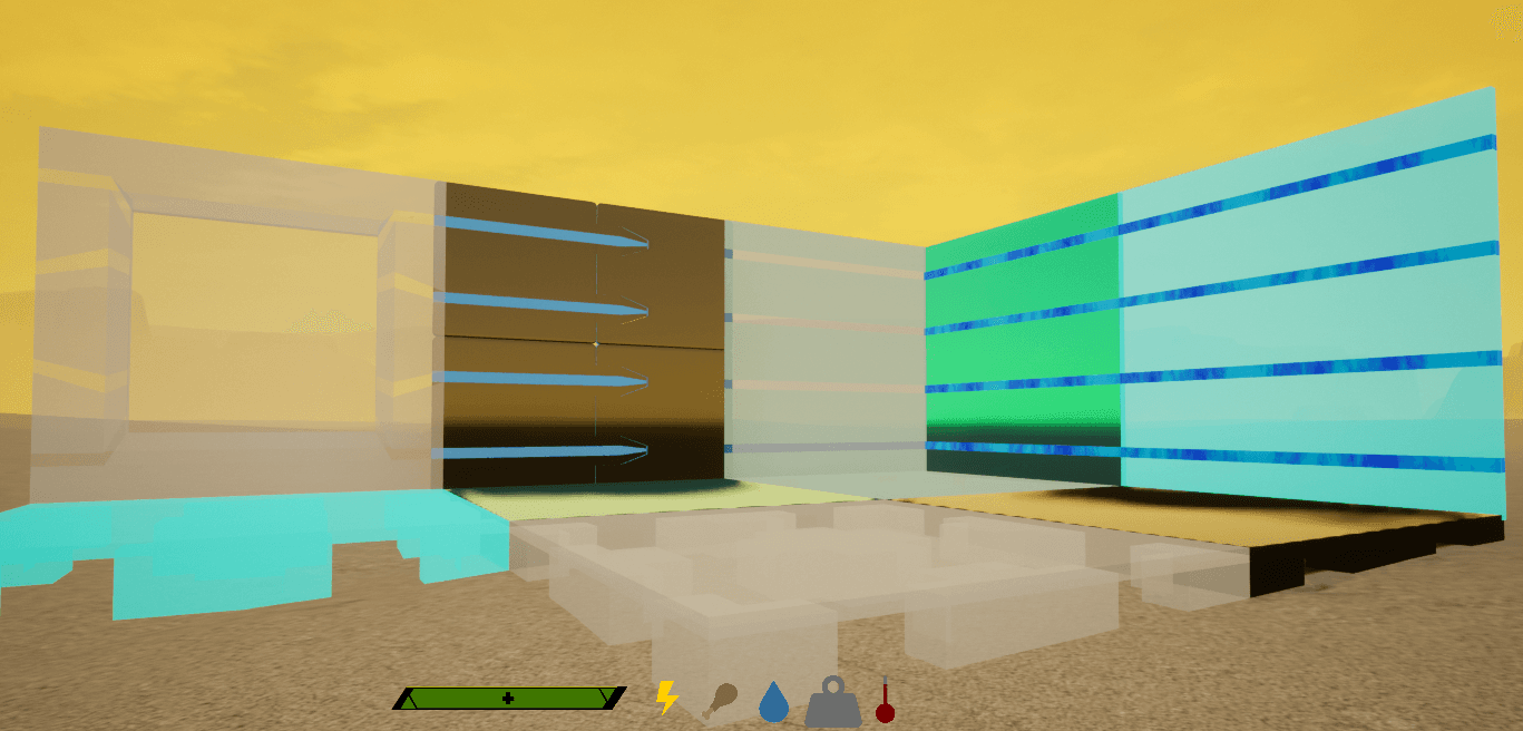 In-game screenshot of base construction in Stellarium