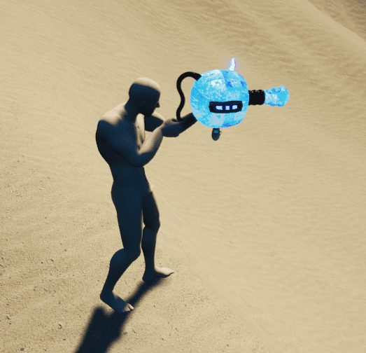 Ice gun asset used to illustrate Stellarium item systems